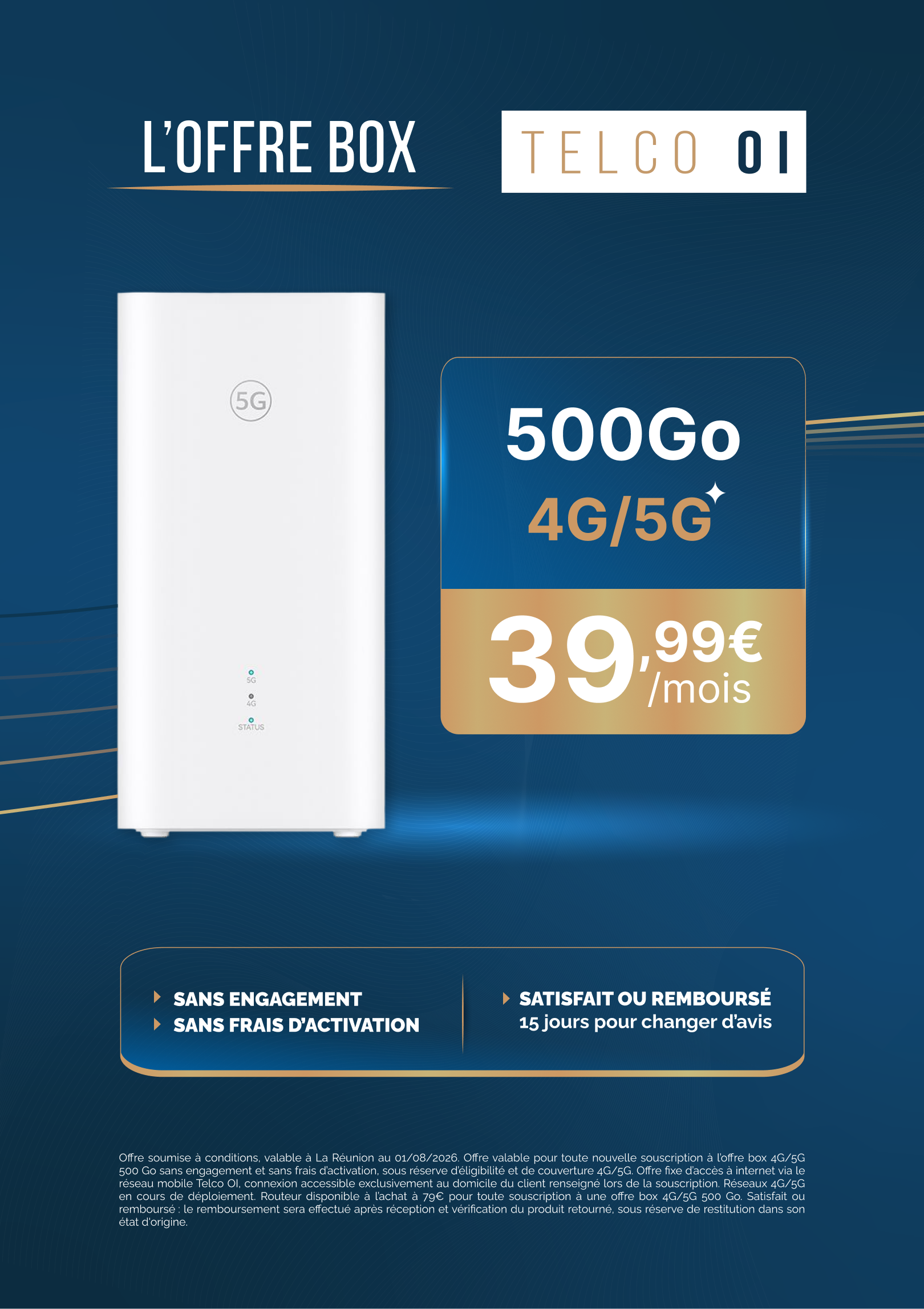 Visuel Offre Box 5G La Réunion